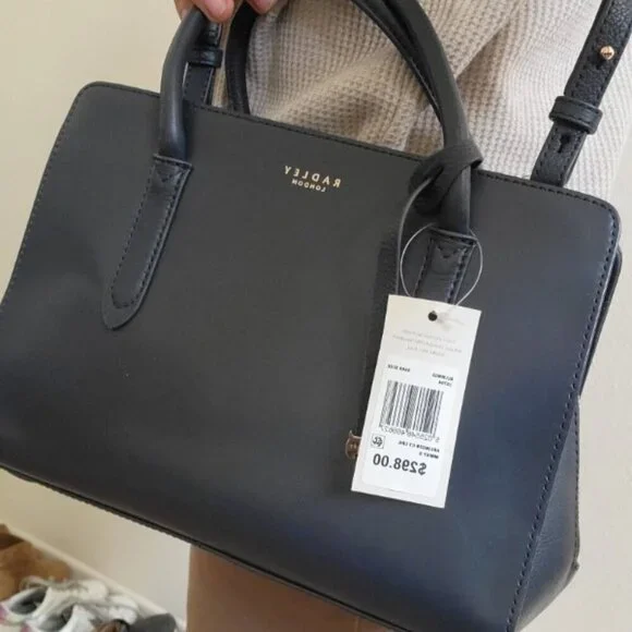 NWT RADLEY London Arlington Court Navy Blue Satchel Crossbody Bag Quiet Luxury - Picture 16 of 16